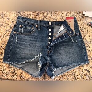 NWT Levi 501 Shorts Denim Button Fly